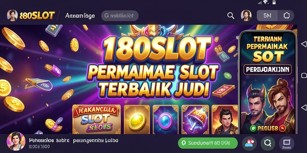 Tampilan gameplay slot menarik di 180SLOT dengan tema berbeda.