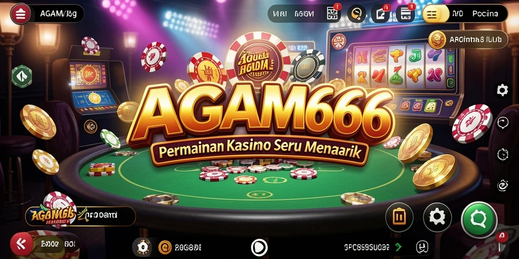 Tampilan gameplay menarik dari AGAM66 yang menampilkan permainan Kasino.