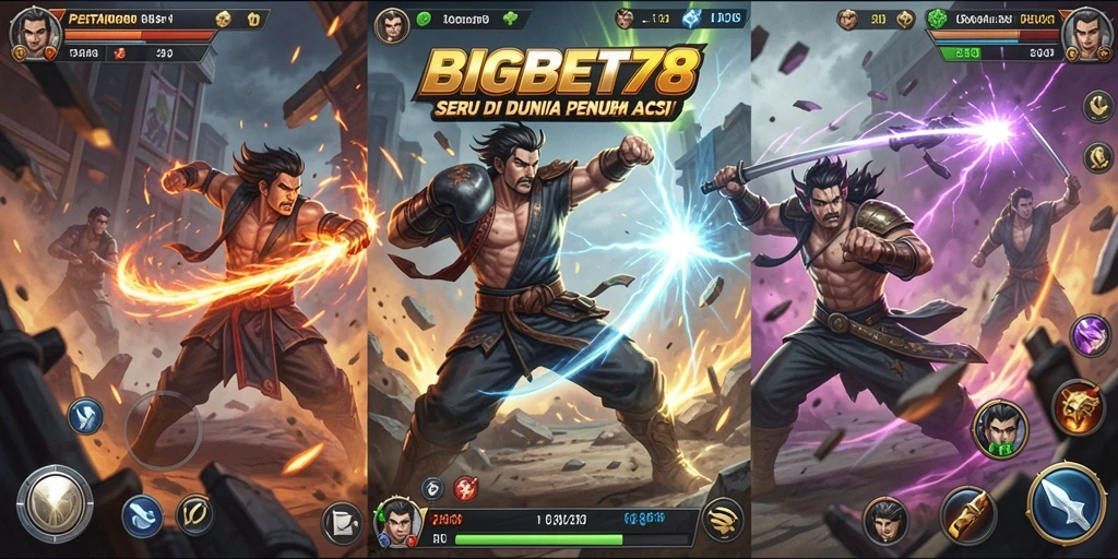 Tampilan gameplay seru dan mendebarkan di BIGBET78.