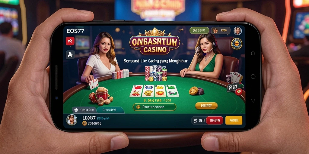 Tangkapan layar gameplay Live Casino yang menarik dan interaktif.