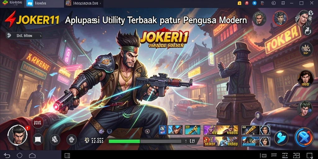 Screenshot utama JOKER11 menampilkan antarmuka pengguna yang intuitif dan fungsional.