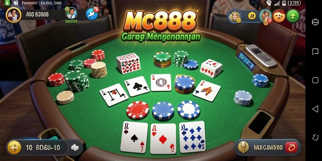 Tampilan gameplay seru Gaple di MC888.