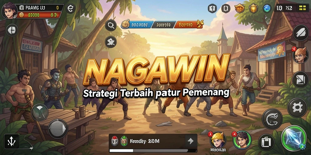 Tangkapan layar NAGAWIN menampilkan aksi strategis yang mendebarkan.