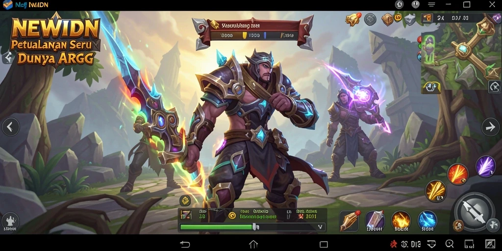 Tampilan gameplay seru dalam dunia ARPG NEWIDN.