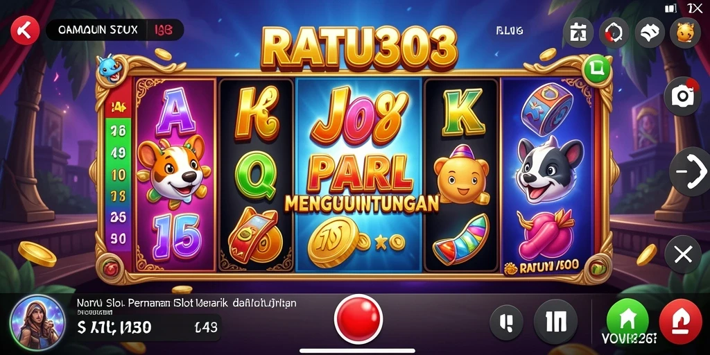 Tampilan gameplay slot yang menegangkan dan mengasyikkan di RATU303.
