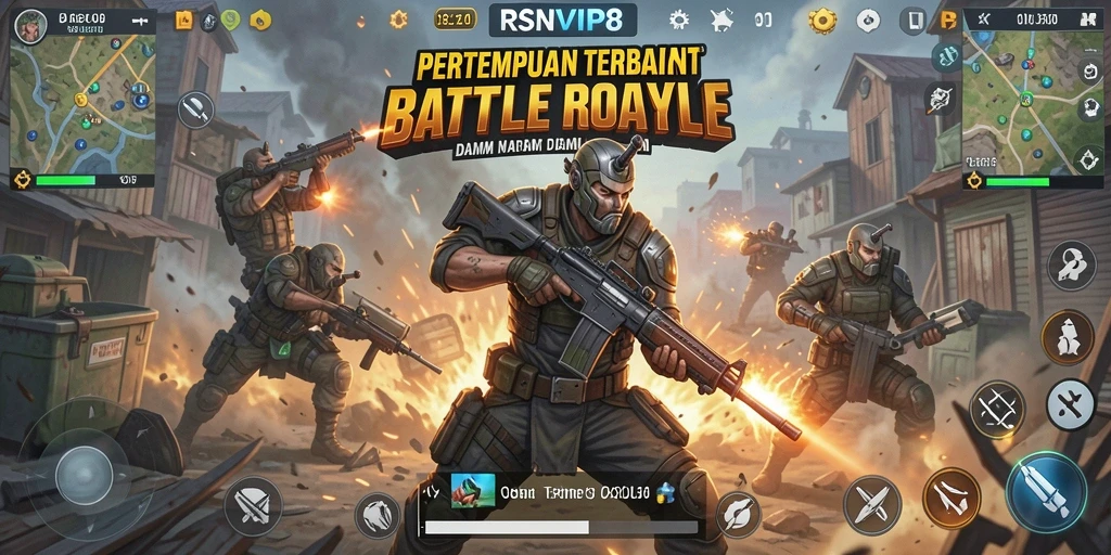 Screenshot gameplay RSNVIP8 yang menunjukkan aksi pertempuran seru.