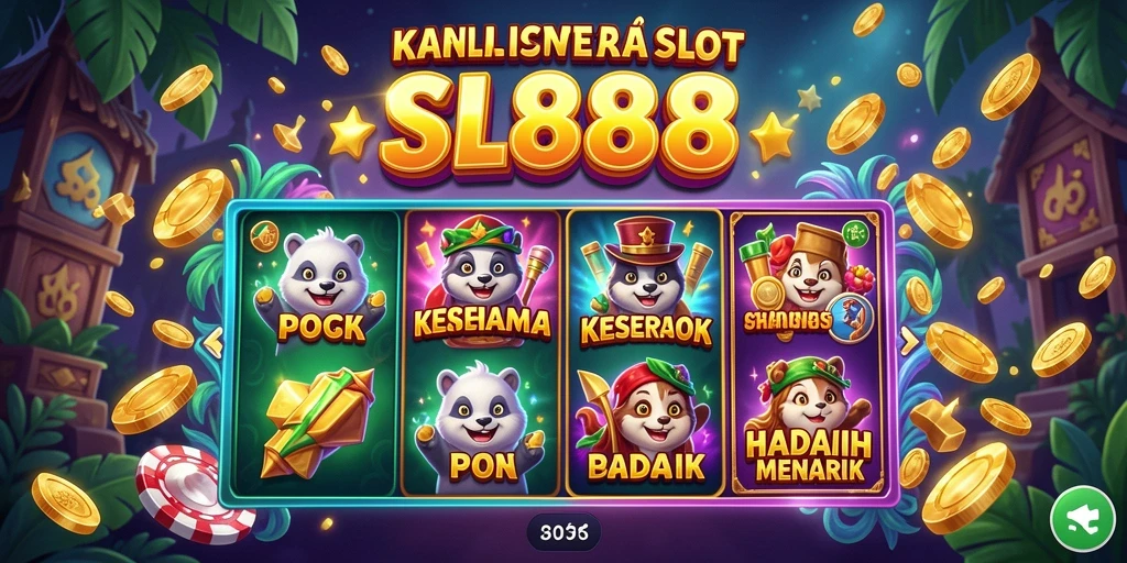 Screenshot gameplay SL888 dengan tampilan mesin Slot yang menarik.